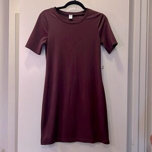 Old Navy Burgundy Fitted Dress